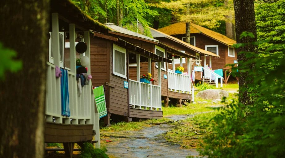 Camper bunks with towels