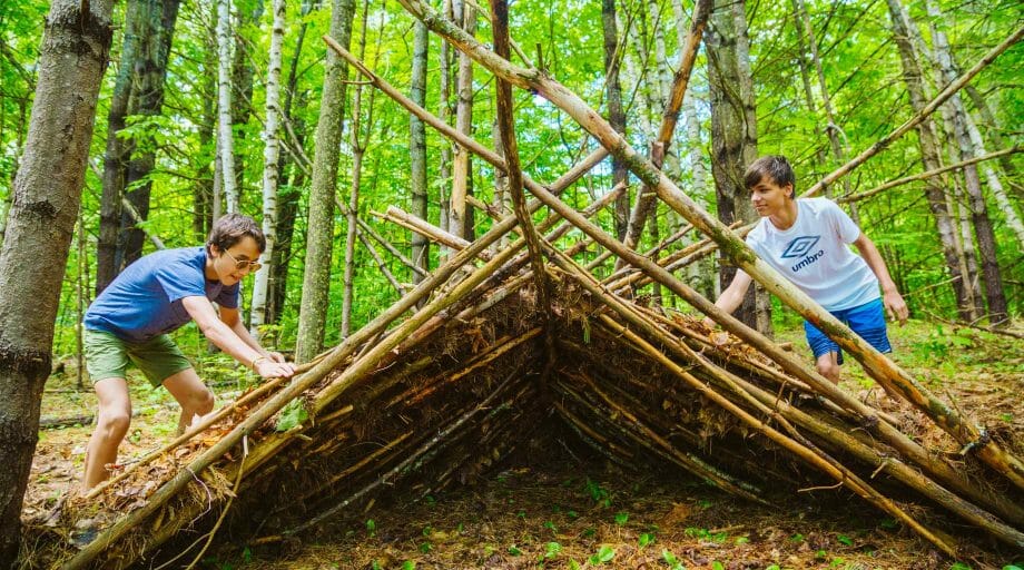 Creating a shelter from nature