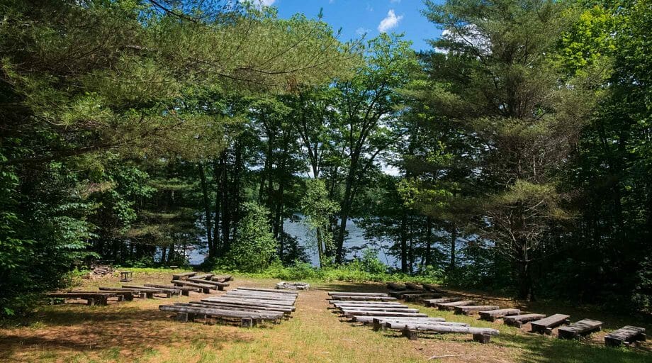 Empty shot of the outdoor amphitheater