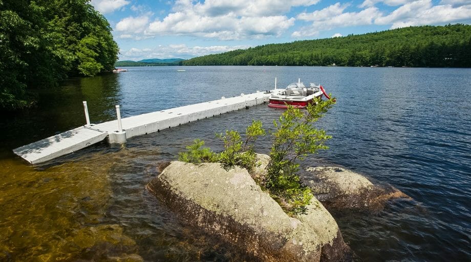 Dock and lake at Camp Waziyatah
