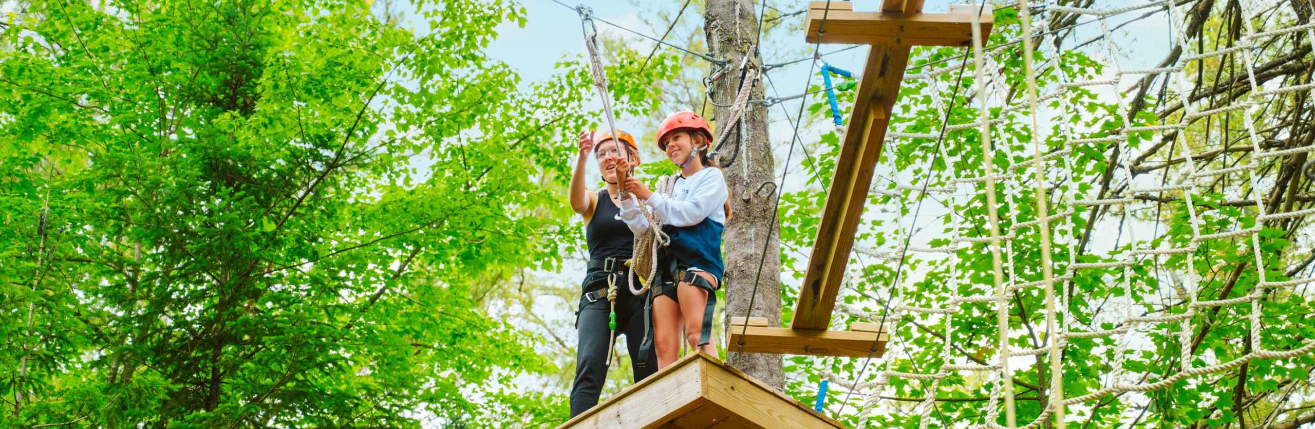 Staff at the ropes course